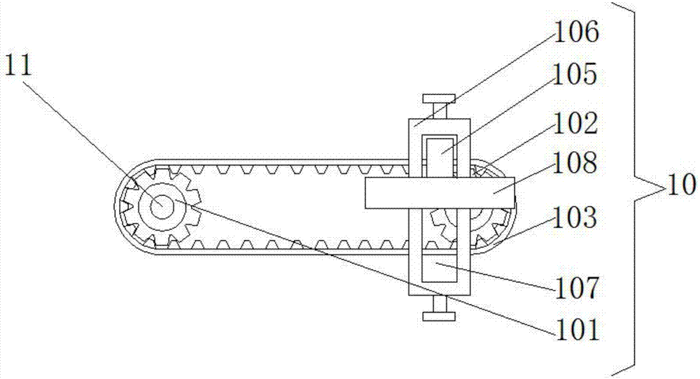 Efficient heat dissipation device for computer mainframe structure