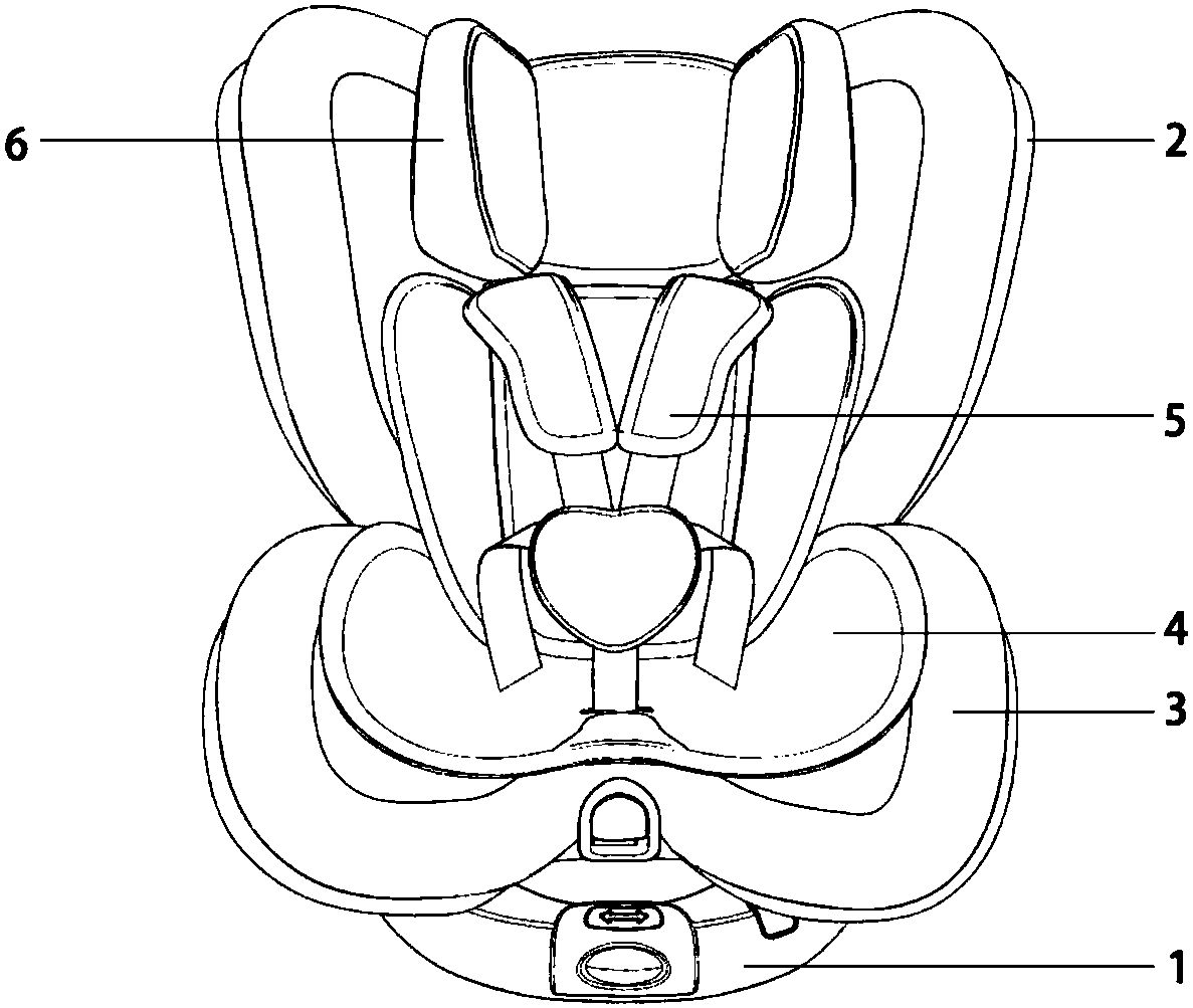 Space-adjustable sleep-inducing light safety seat capable of damping