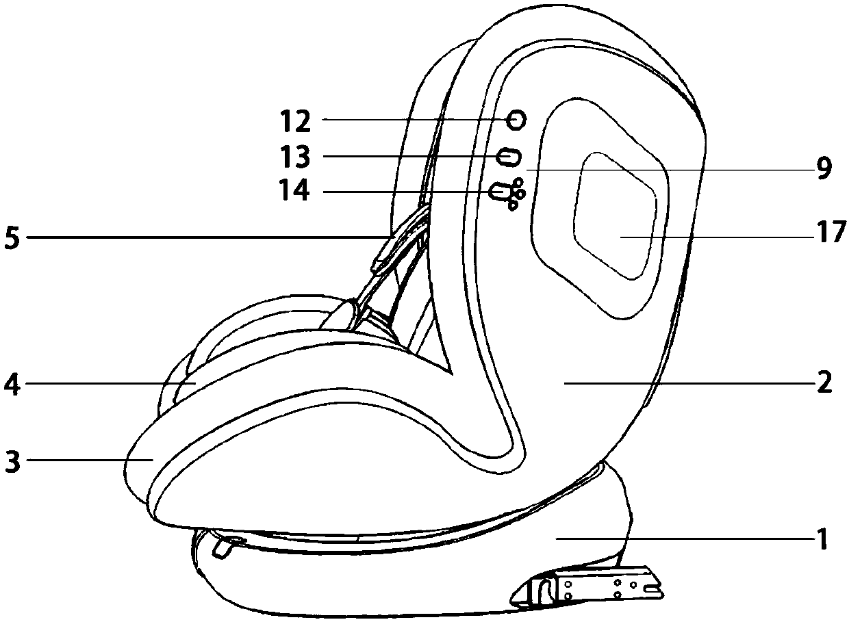 Space-adjustable sleep-inducing light safety seat capable of damping