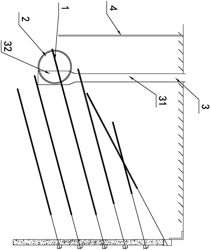 Pretreatment method for anchor cable group penetrating through shield driving fracture surface