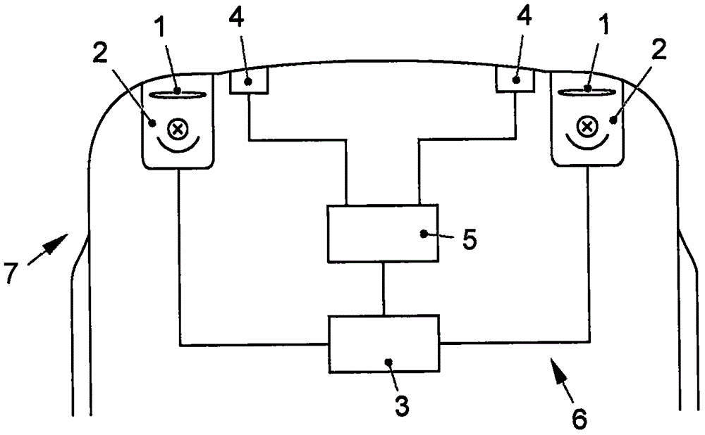 Method for generating light distribution to send driving instruction to first vehicle