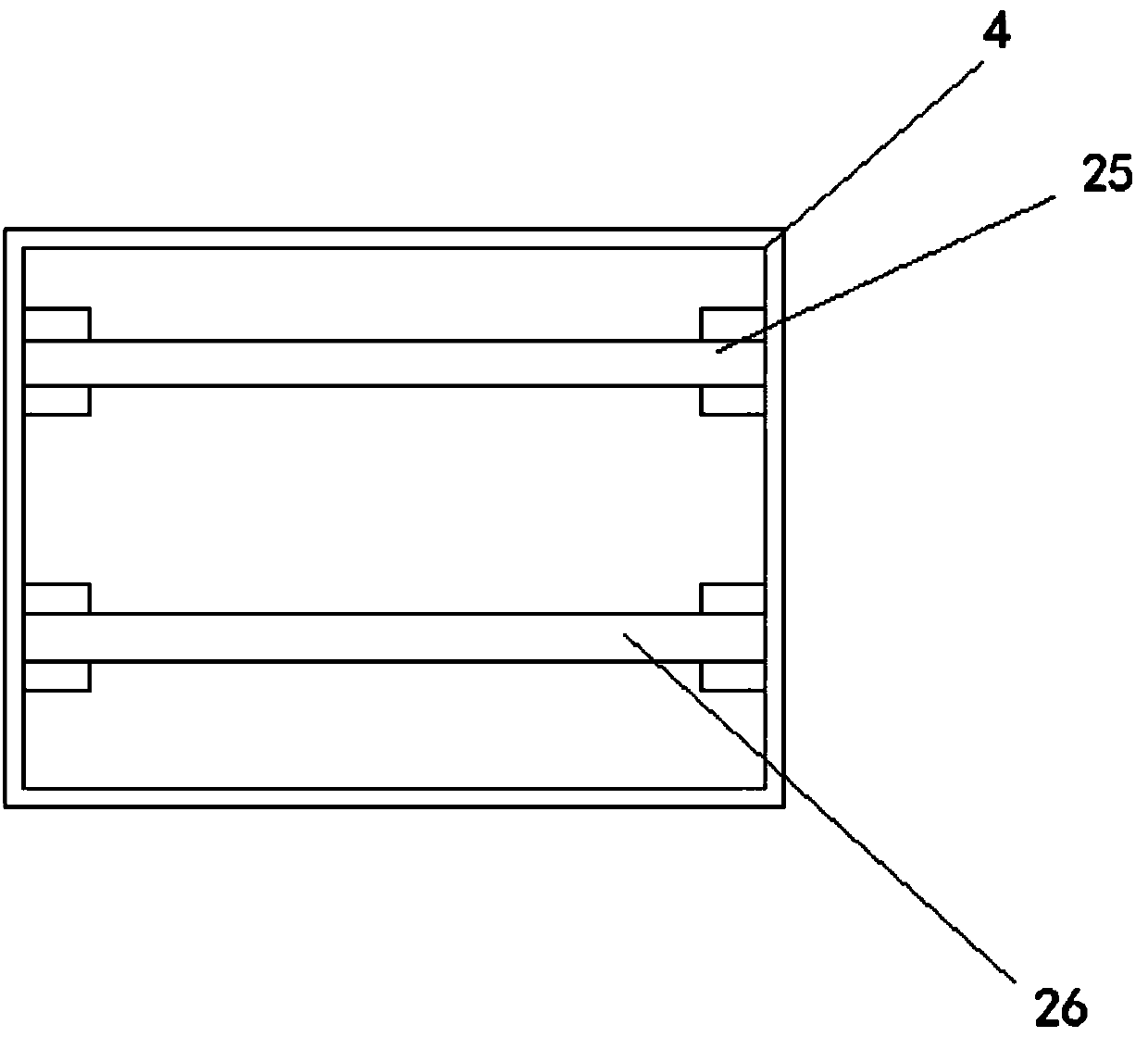 Efficient filtering and purifying treatment device for domestic sewage