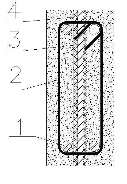 Shear strengthening method of concrete beam