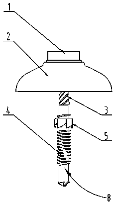 Self-expanding waterproof anti-loosening connecting assembly