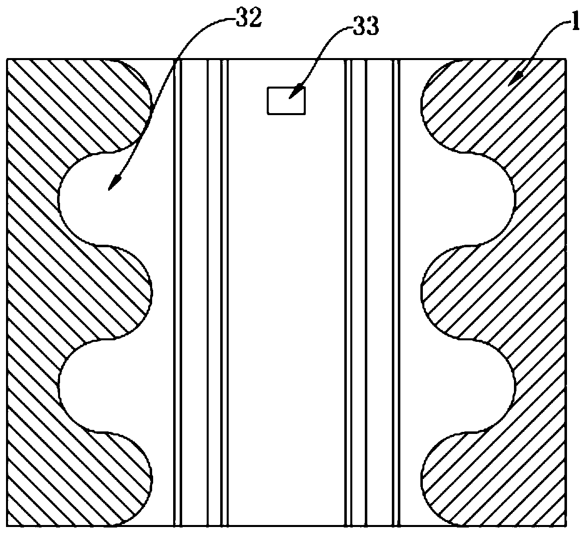 A connection structure for motor output shaft and rotating shaft