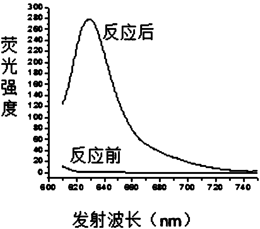 A bodipy-like dye that generates near-infrared fluorescence in situ and its preparation and application