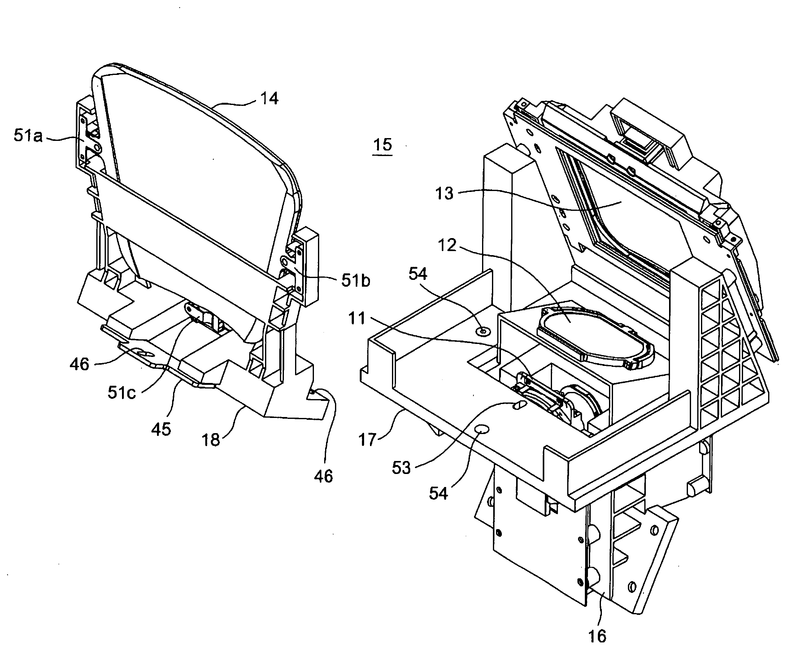 Injection mold for forming free-form surface optical element, free-form surface optical element and free-form surface mirror formed by employing the injection mold