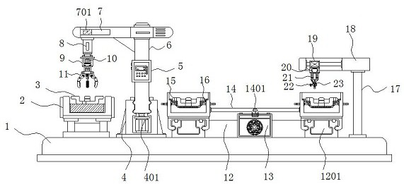 Automobile non-standard part polishing and chamfering device capable of carrying out centering detection on parts