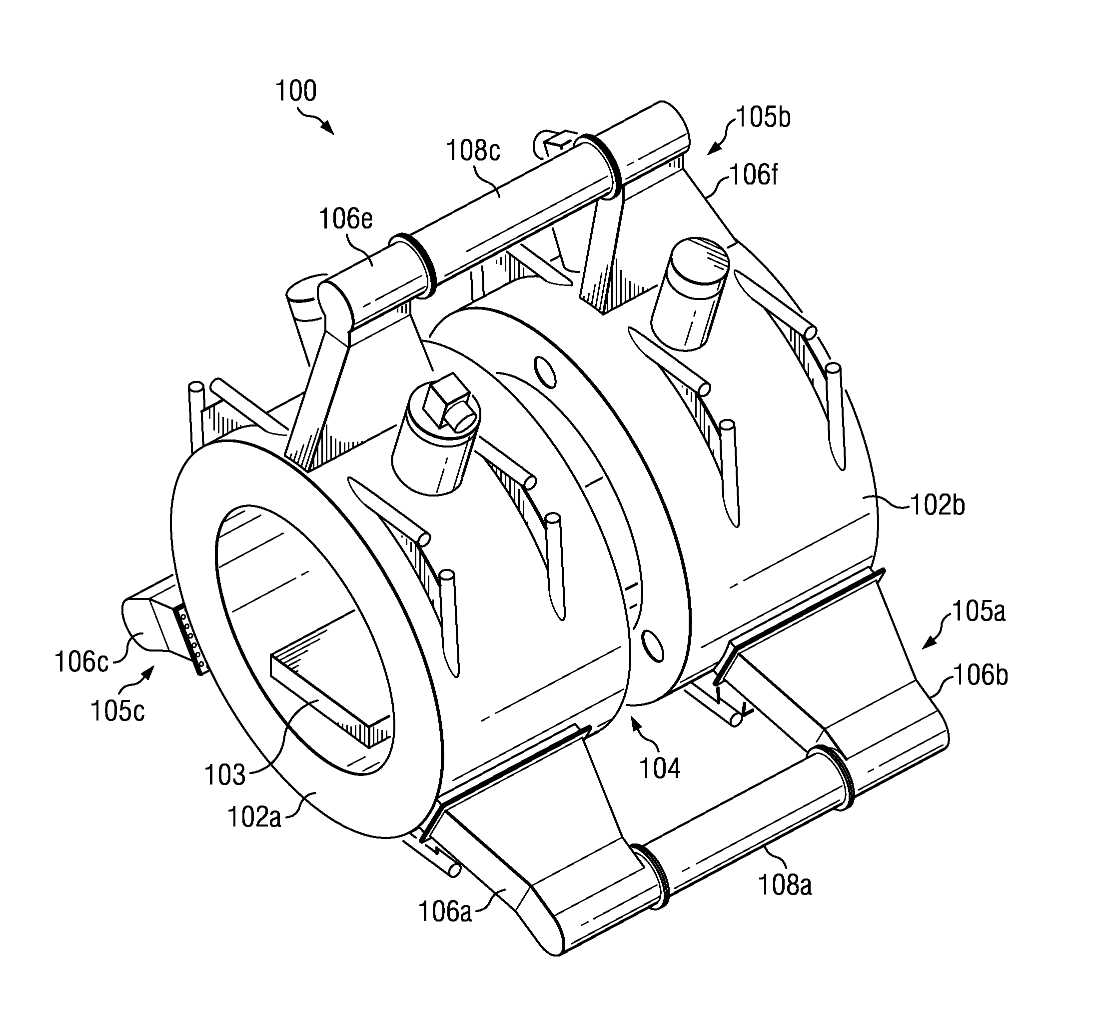 Split magnetic resonance imaging system