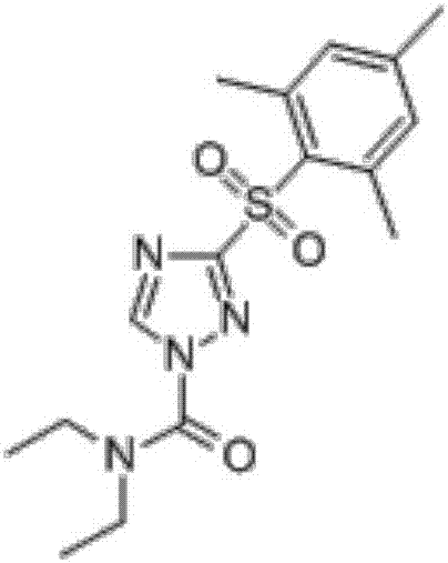 Weeding composition containing benzobicyclon and cafenstrole and application of weeding composition