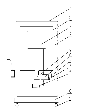 Movable type remote radio frequency information acquisition hand hygiene sterilizing device