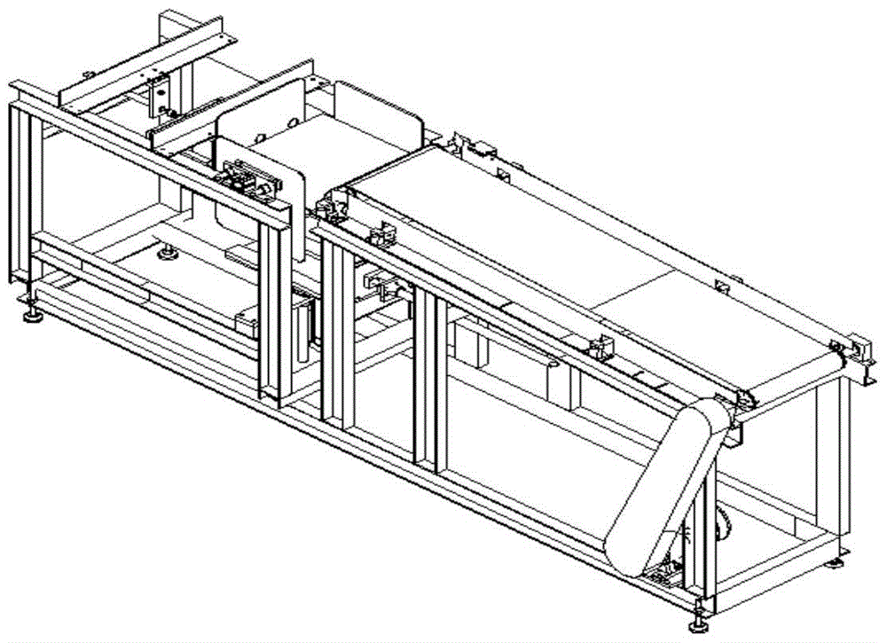 A high-speed automatic shaping and stacking machine for carpets