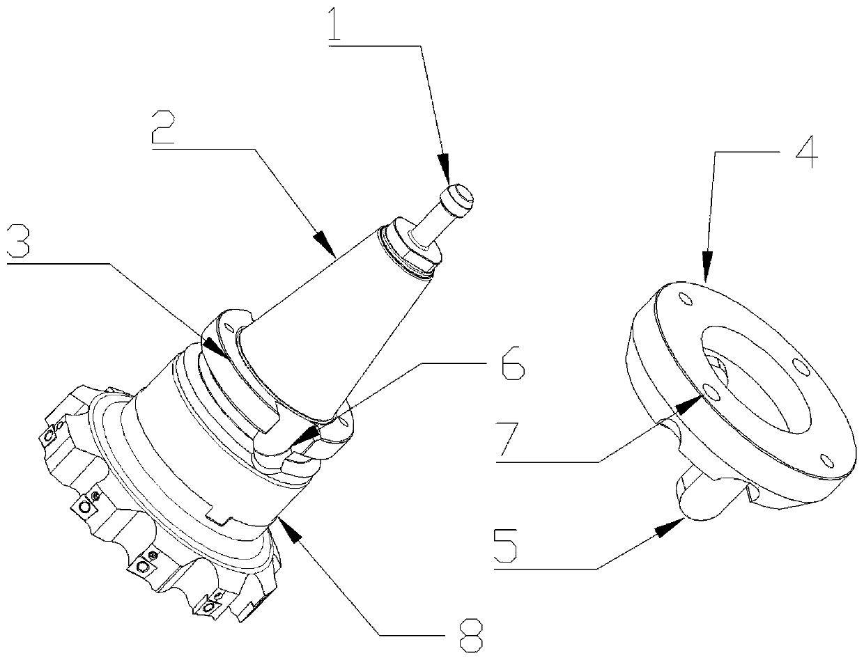 Milling cutter disc used for plate machining