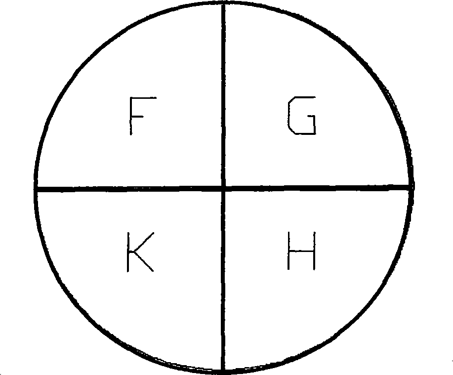 Laser beam reshaping five-portion lens