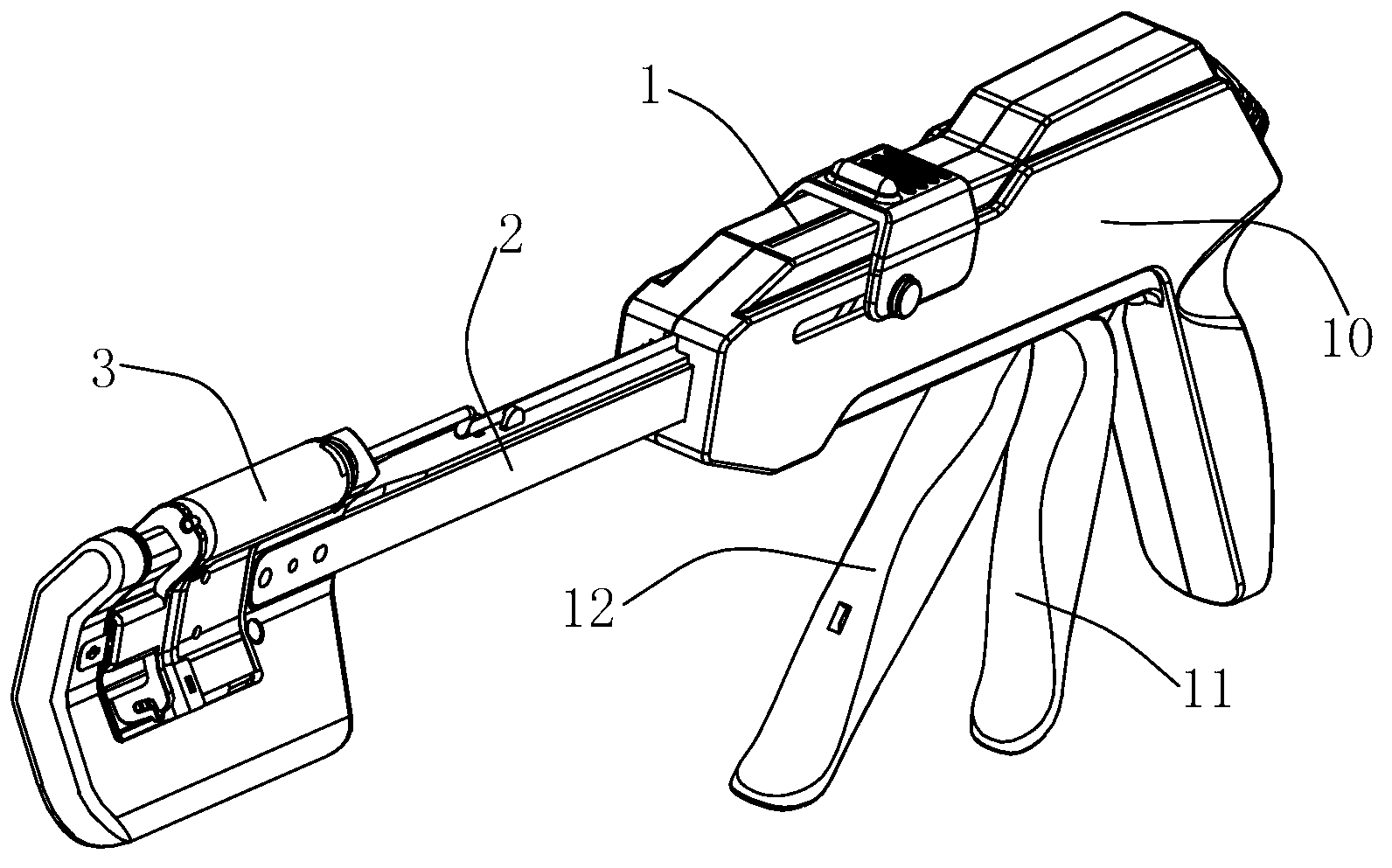 Cutting anastomat for surgical operation