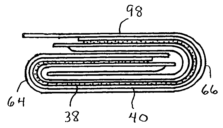 Compact-folded article with wrap layer