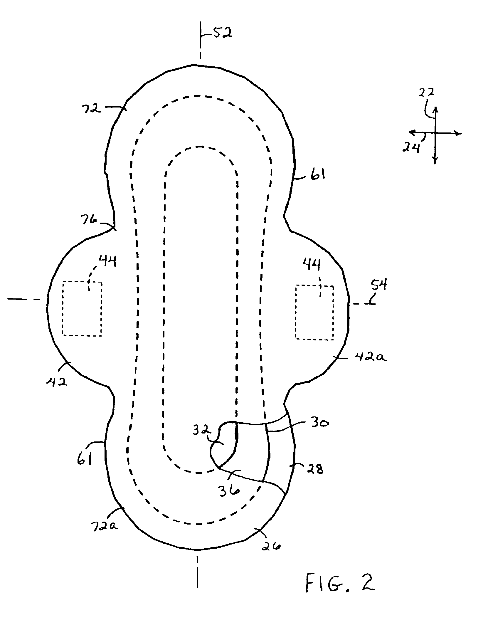 Compact-folded article with wrap layer