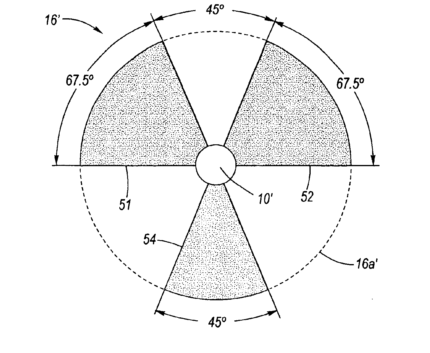 Capacitive angular position sensor