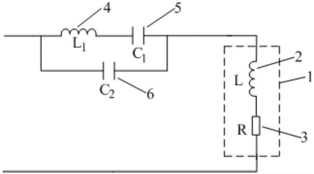 Single-sensor double-frequency output resonant circuit and design method thereof