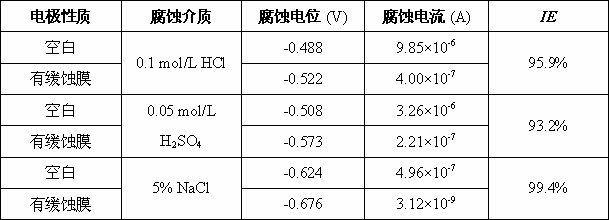 Method for forming corrosion inhibiting film on steel and iron surface