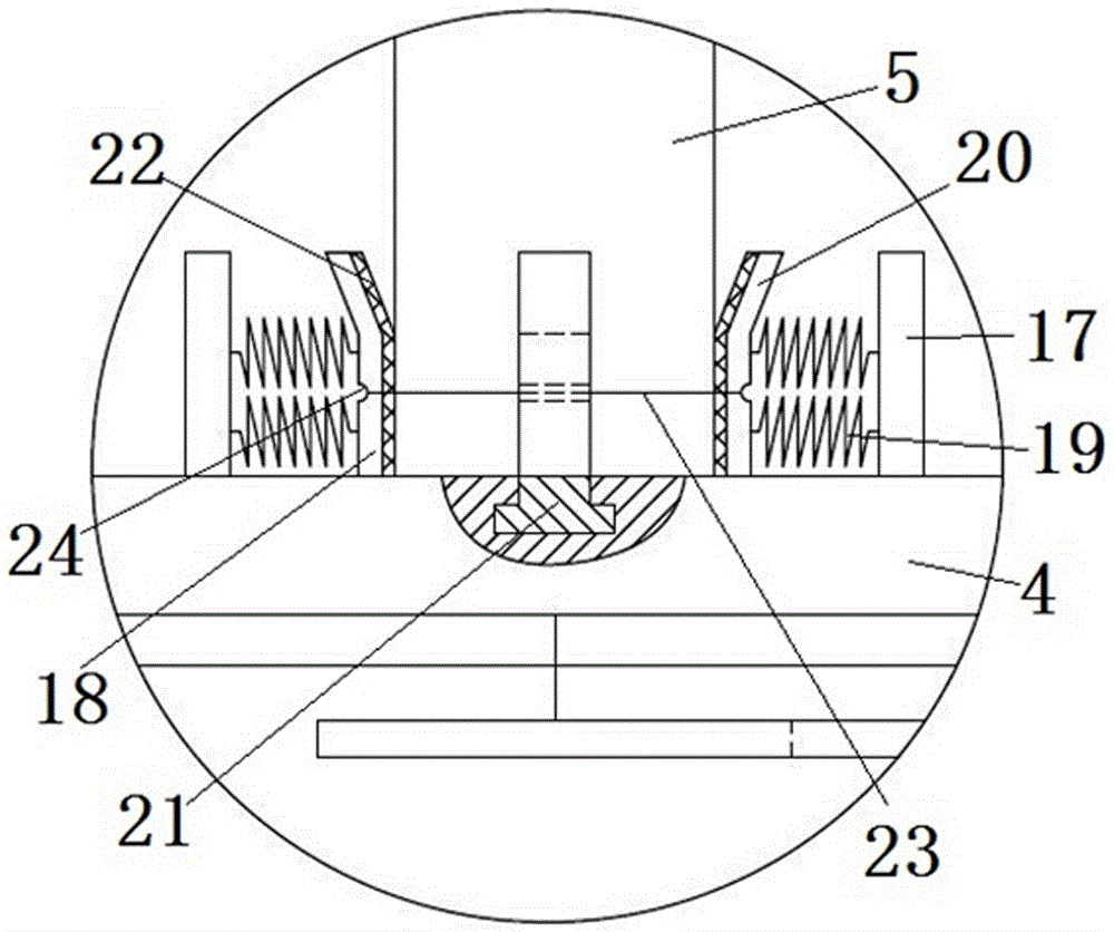 Machining method of wood stair solid wood stand pillar with dual-rectangular-shaped patterns