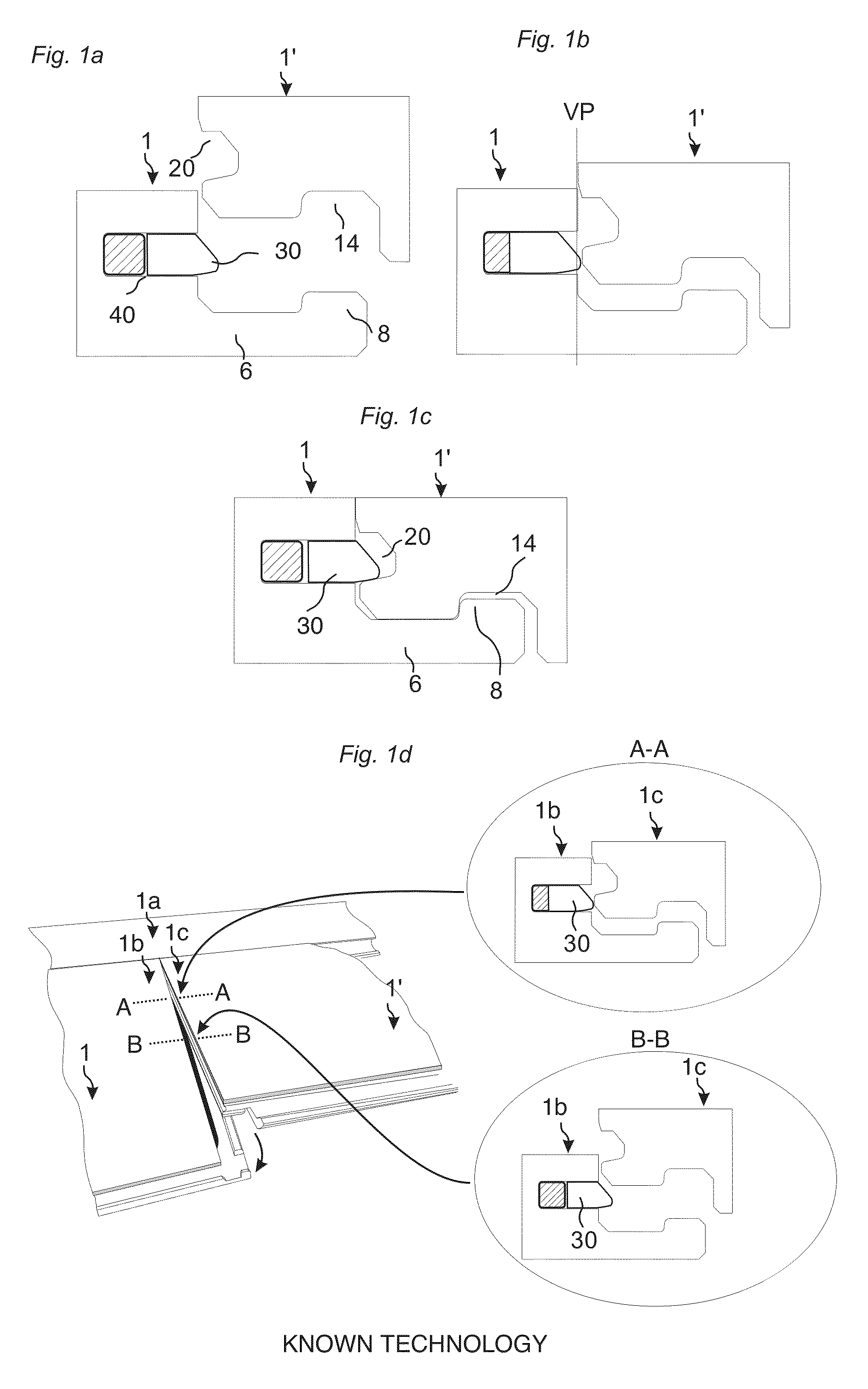 Mechanical locking system for floor panels