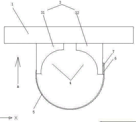 Clamping tool for powder adding machine