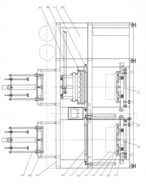 Full-automatic plate plastics sucking moulding machine