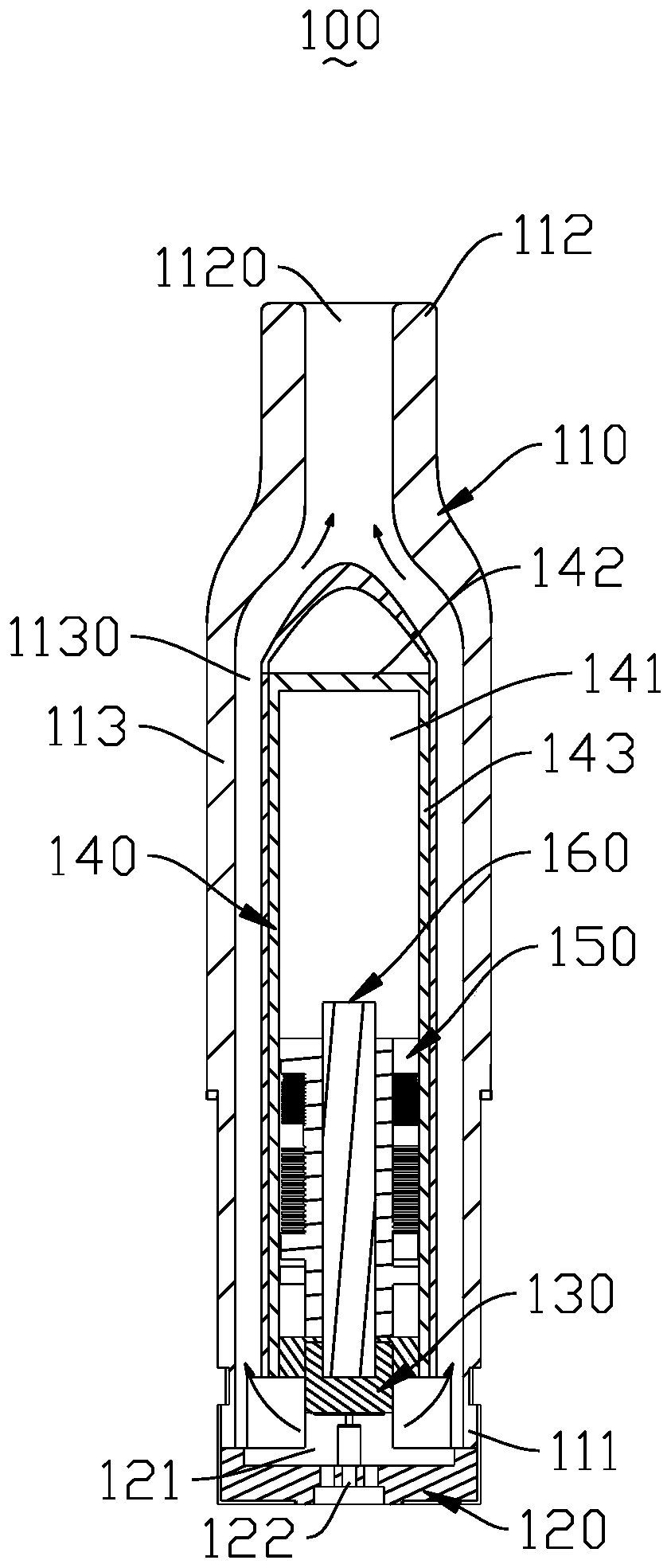 Electronic atomizing device and atomizer thereof