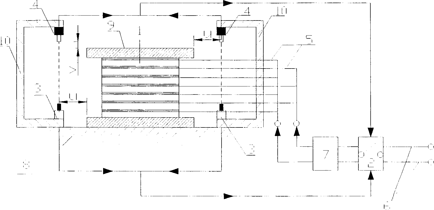 Stiffness and damping changing passive control device with an electrorheological composite laminated rubber bearer