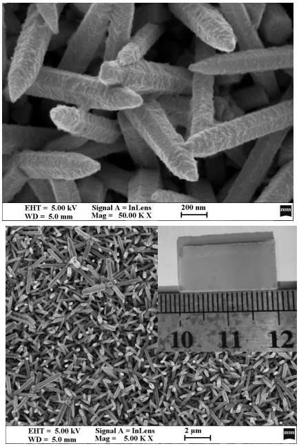 Cadmium sulfide-sulfur indium zinc heterojunction nanorod array composite material and preparation method thereof