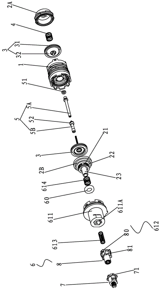 Connecting rod mutual sealing water distribution structure