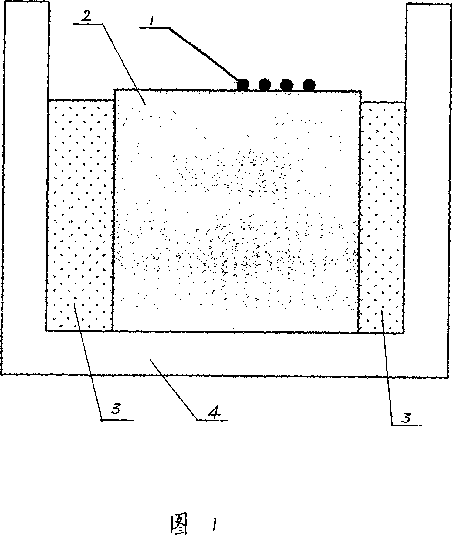 Livestock embryo vitrifying freeze process on metal surface