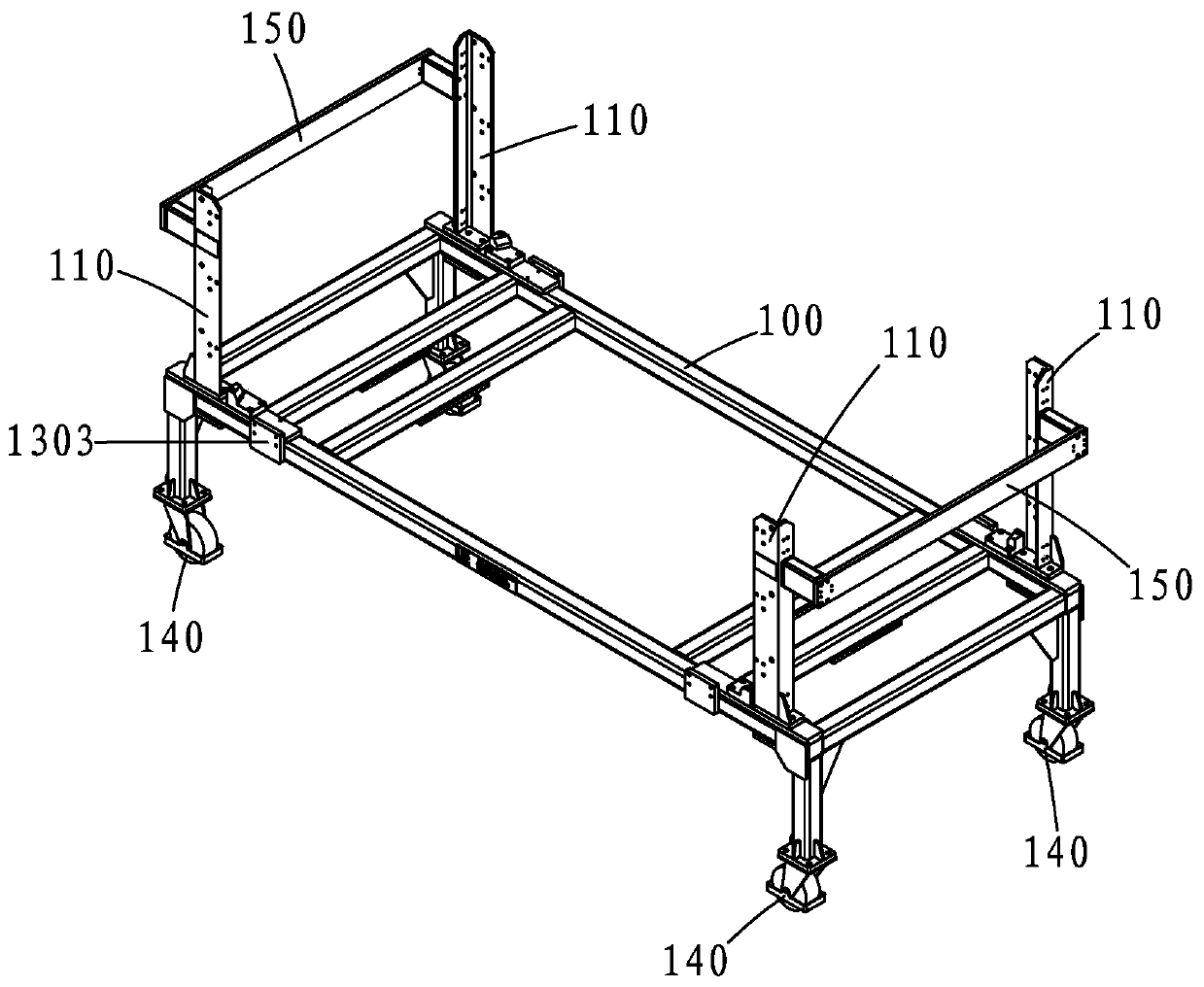 Multi-layer material vehicle capable of automatically taking materials