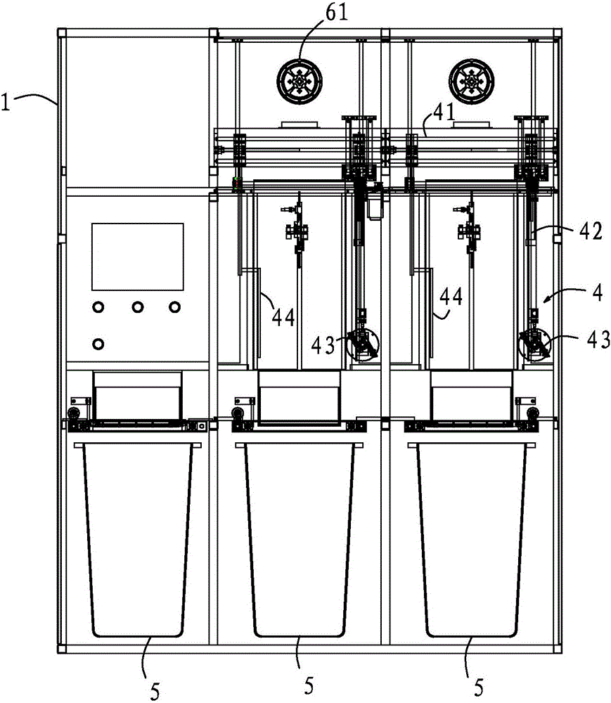 Enclosed collecting equipment for garbage