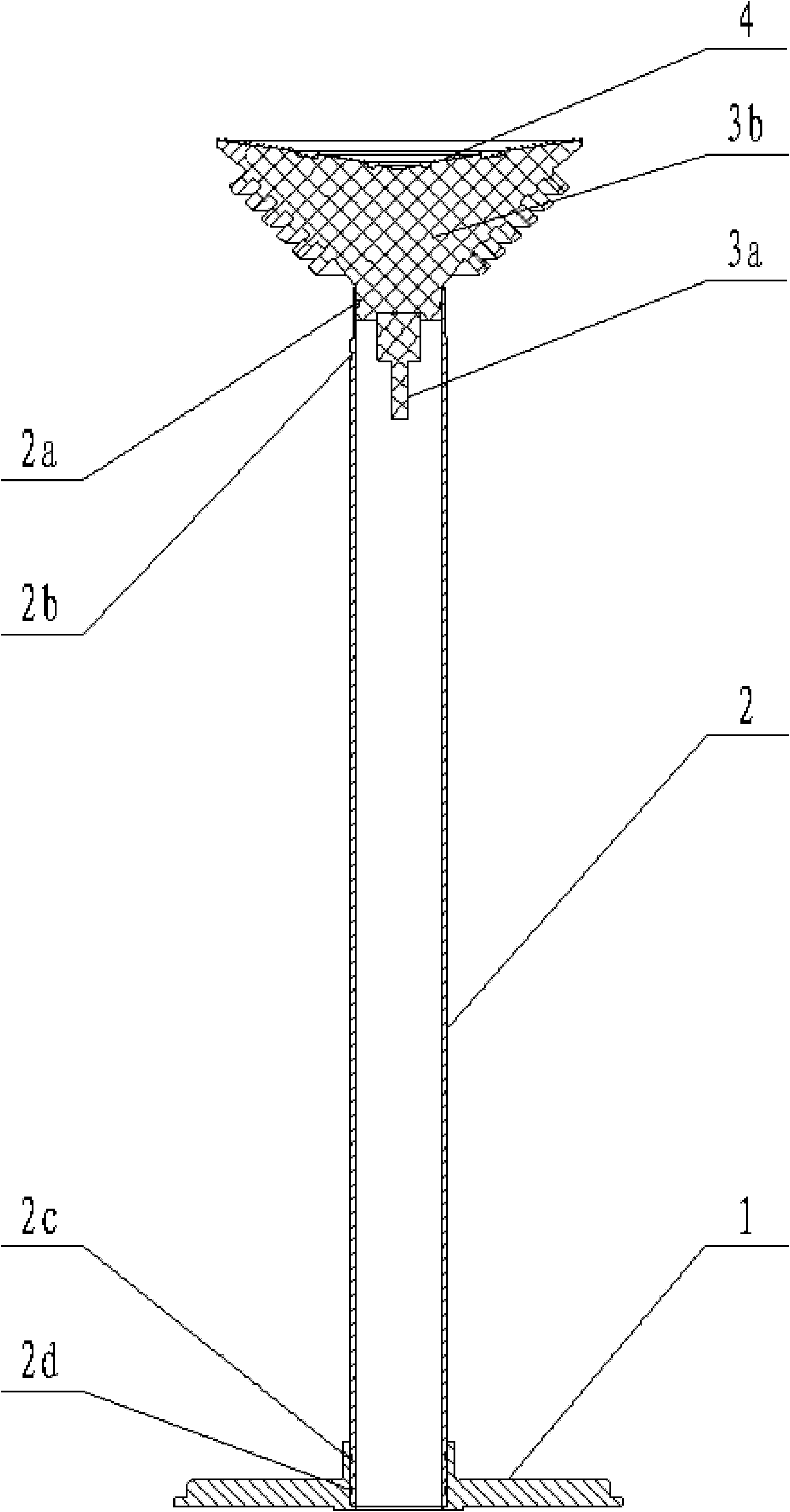 Microwave parabolic antenna with long-focus feedback super-high performance