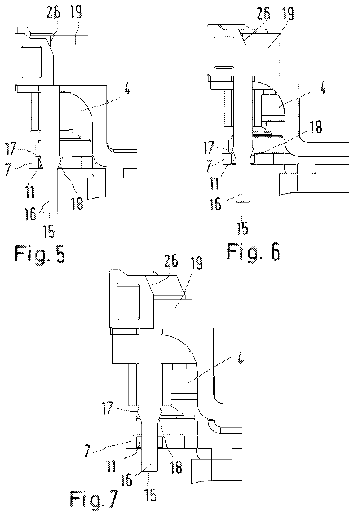 Container stacking storage system loading trolley