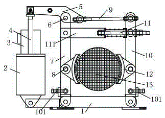 Dynamic braking device of crane