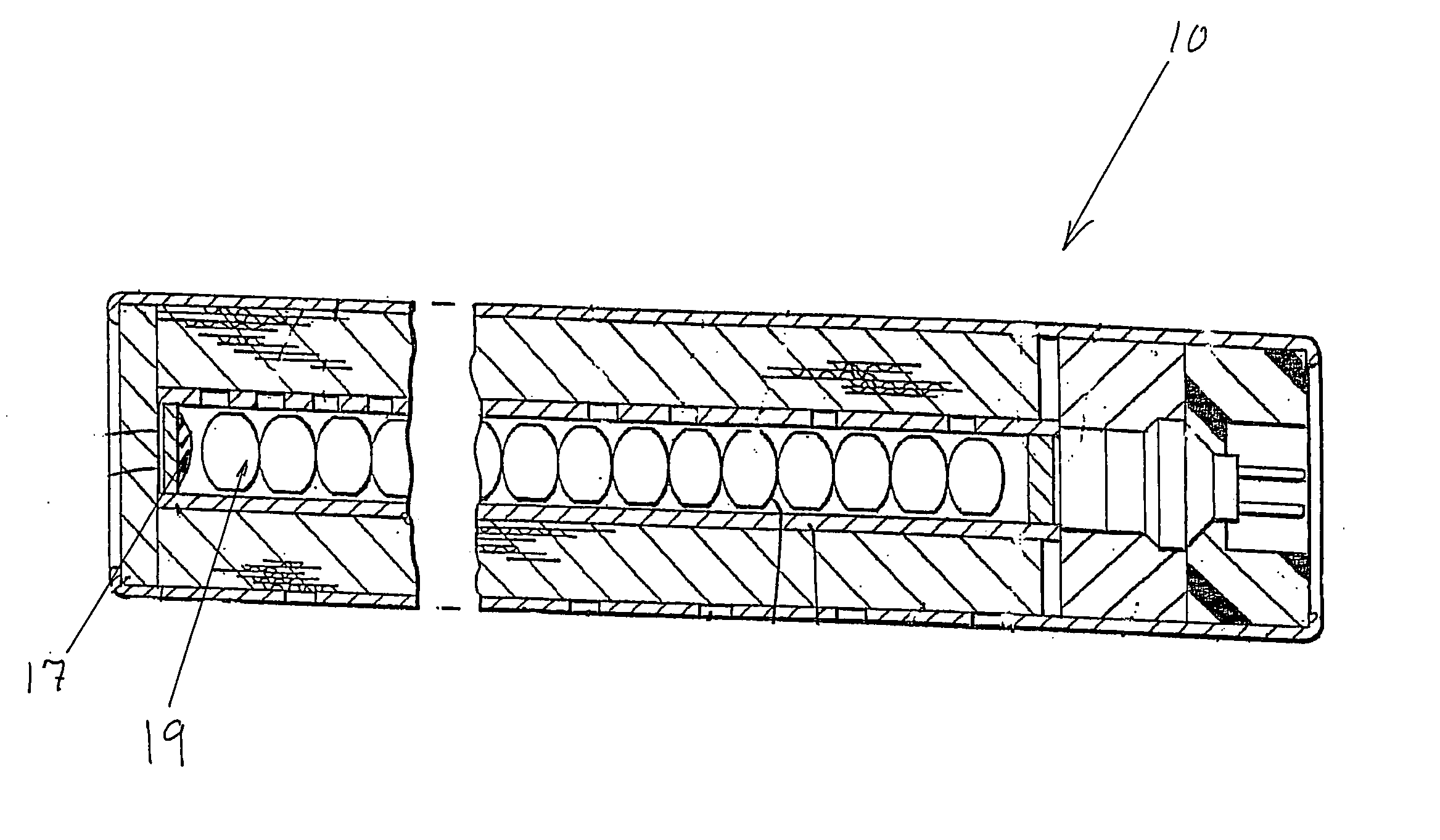 Auto igniting pyrotechnic booster