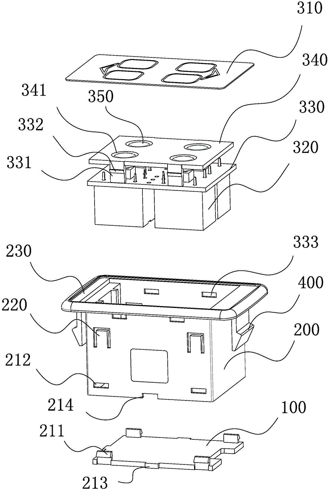 Clamping fixation type relay