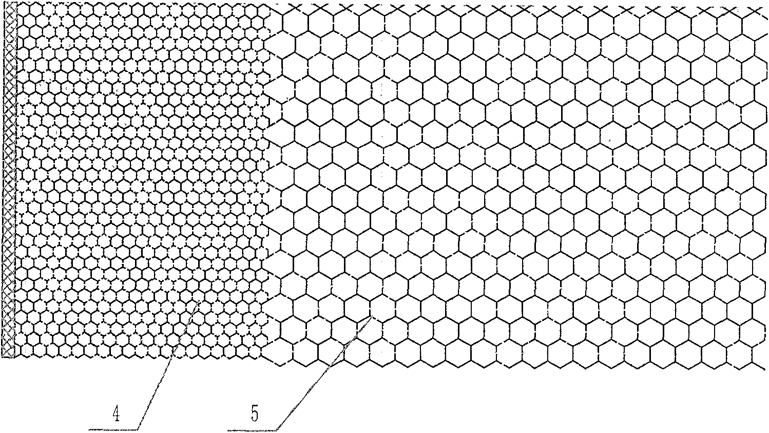 Deformation honeycomb cellular structure kitchen table-board and preparing technique thereof