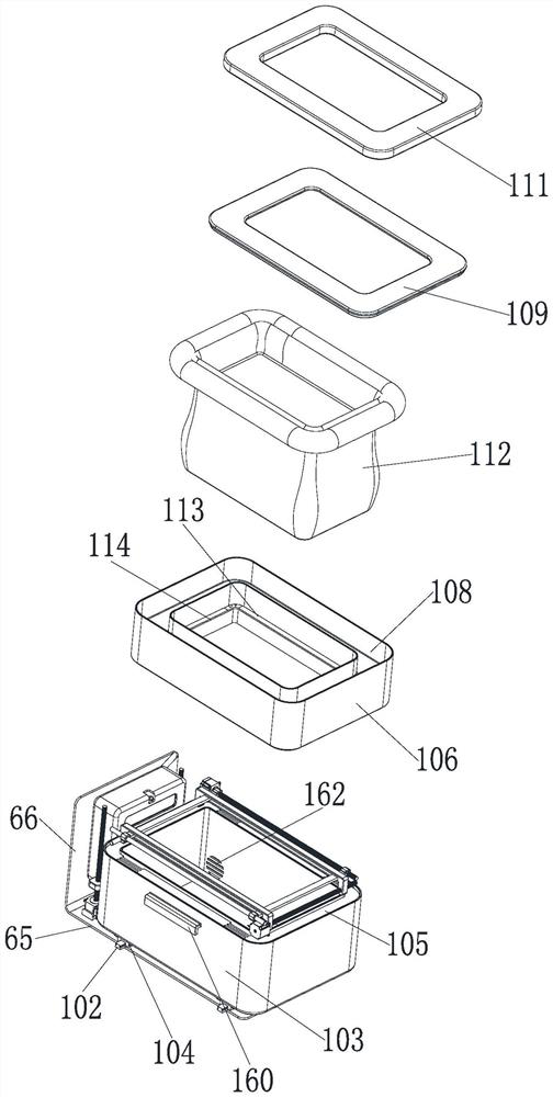 Automatic sealing chamber pot for nursing bed