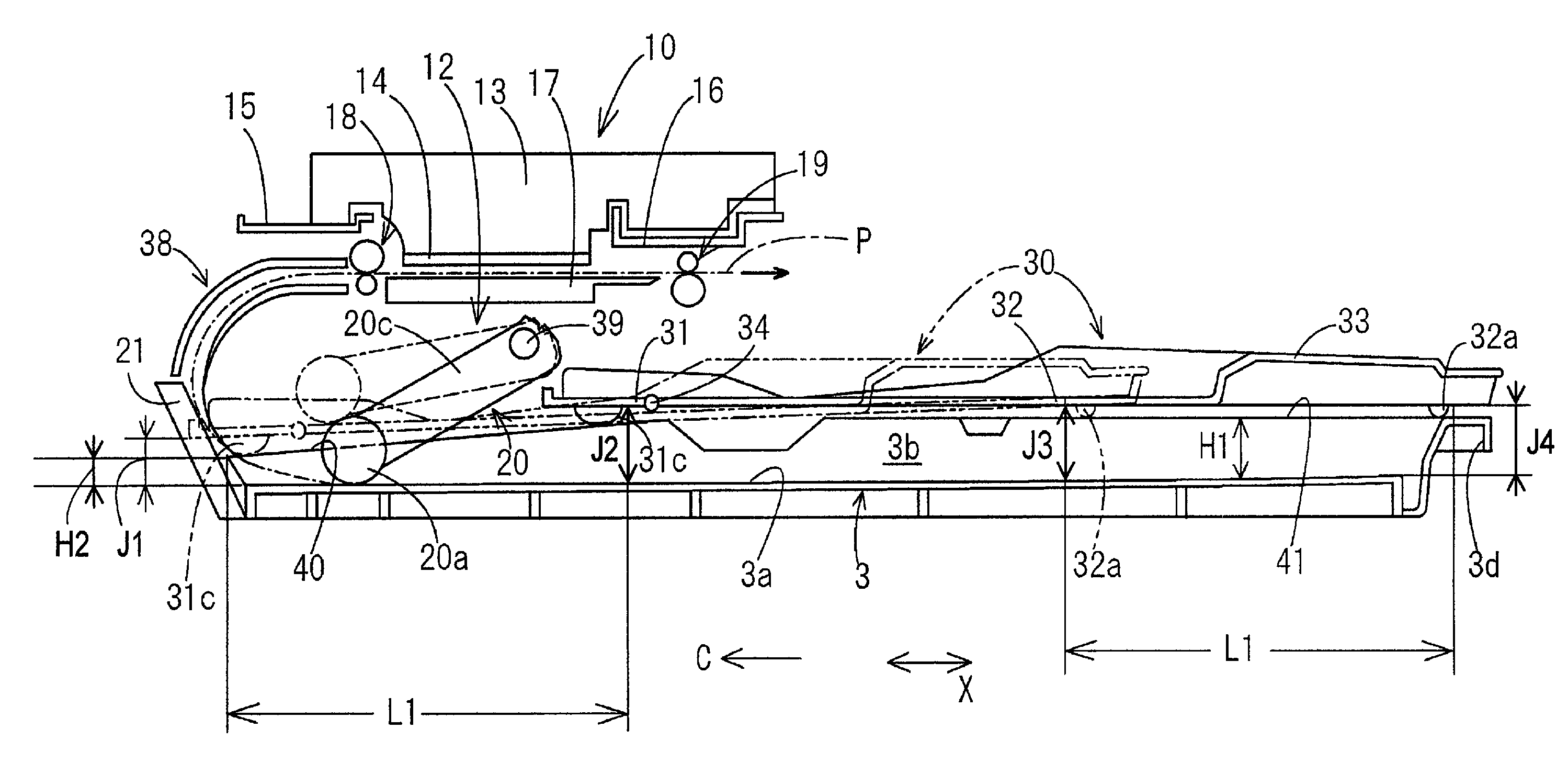 Sheet feed devices and image recording apparatus comprising such sheet feed devices