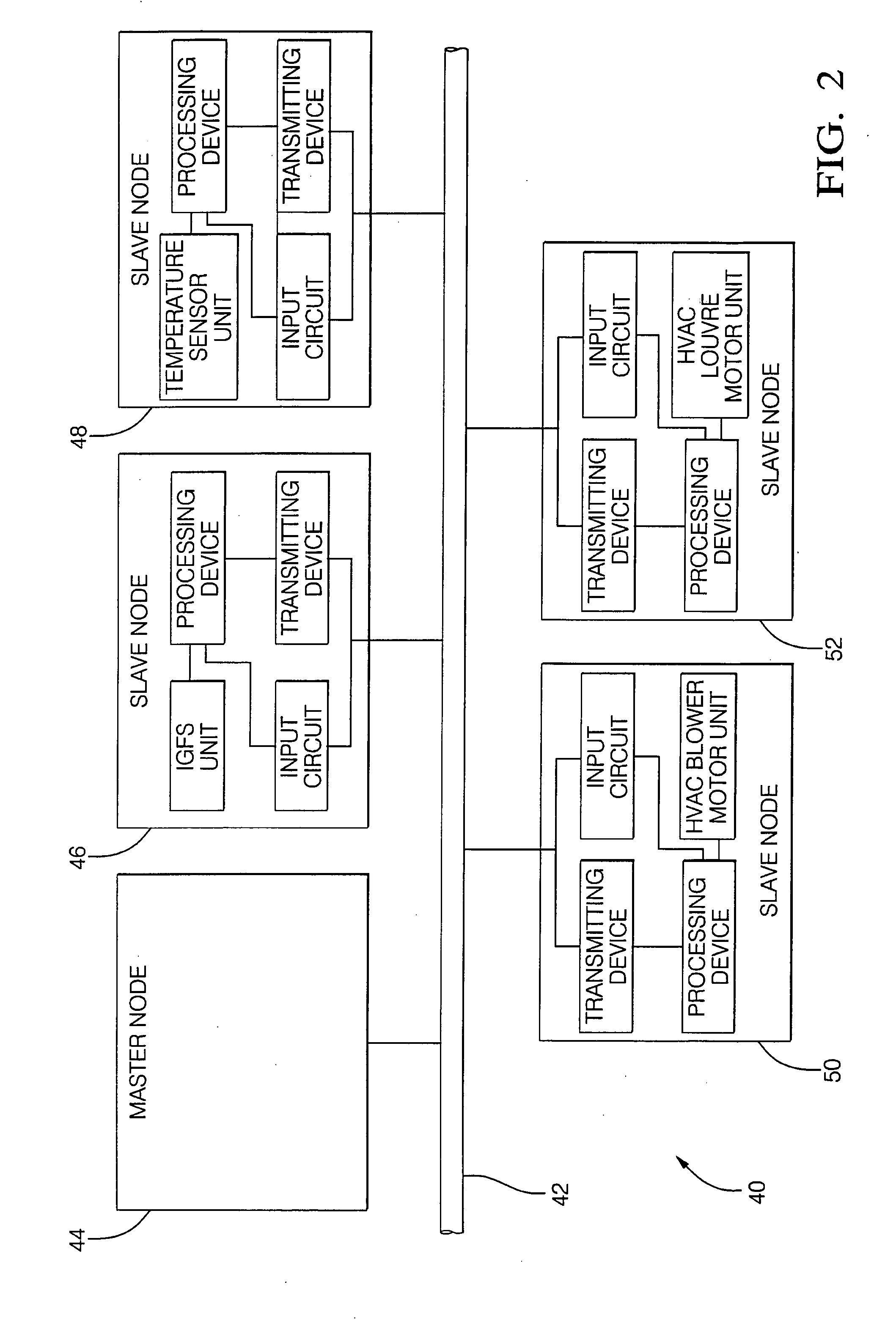 Slave node and local interconnect network (LIN network) having same