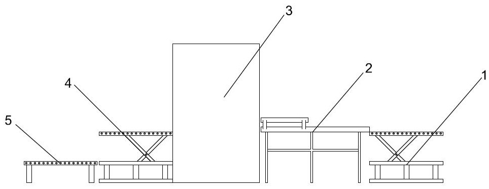 A hot pressing production line for door processing