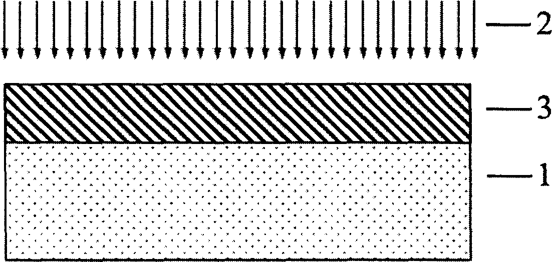 Method for preparing ridge-shape light-wave-guide of optical crystal by ion injection method