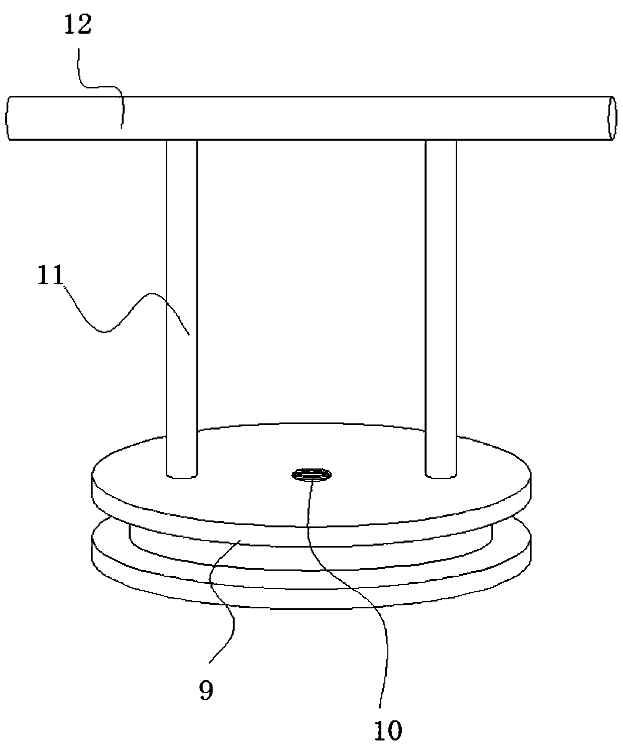 Convenient-to-use flushing device for gynecological nursing