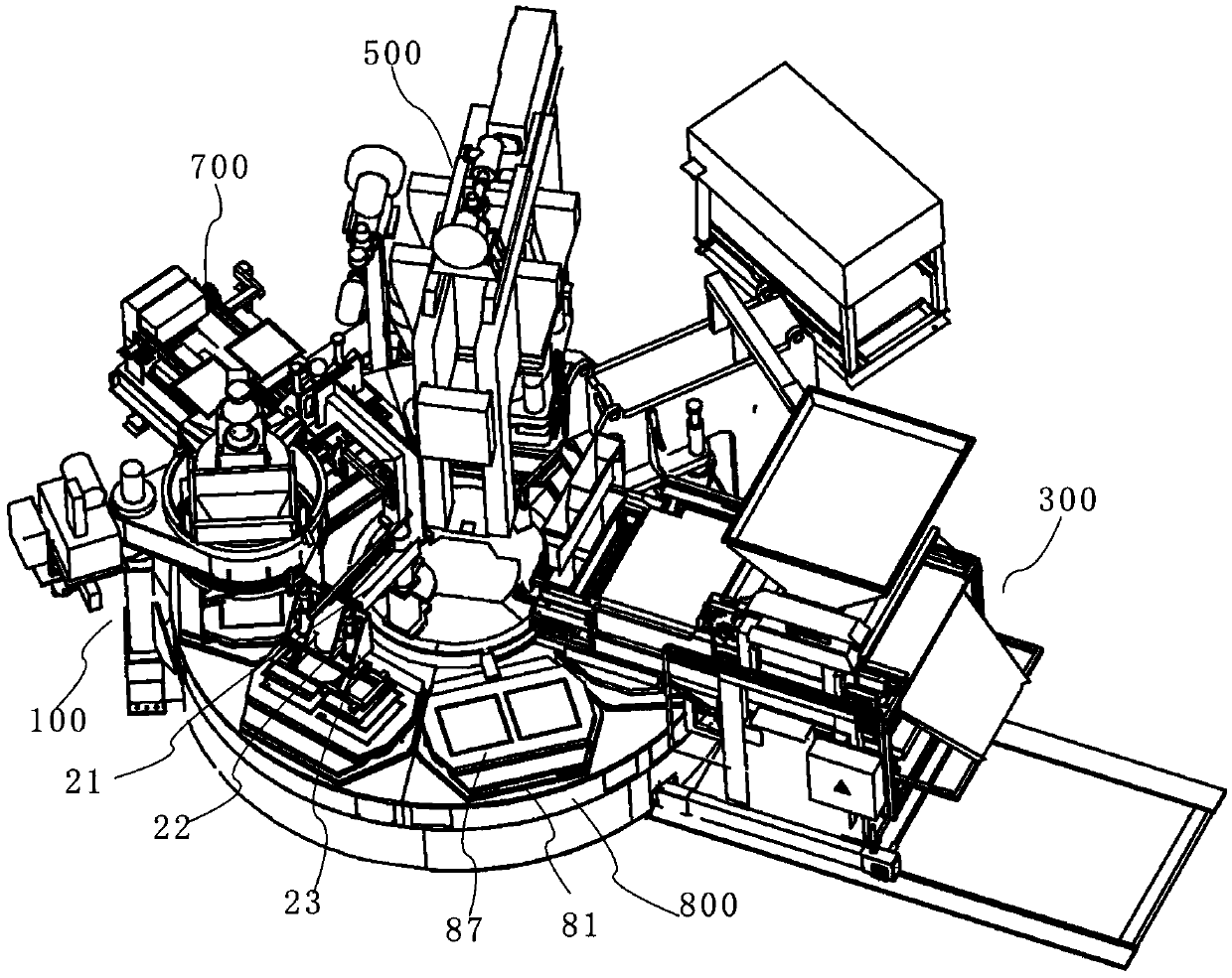 Full-automatic stone-like brick making machine and brick making method