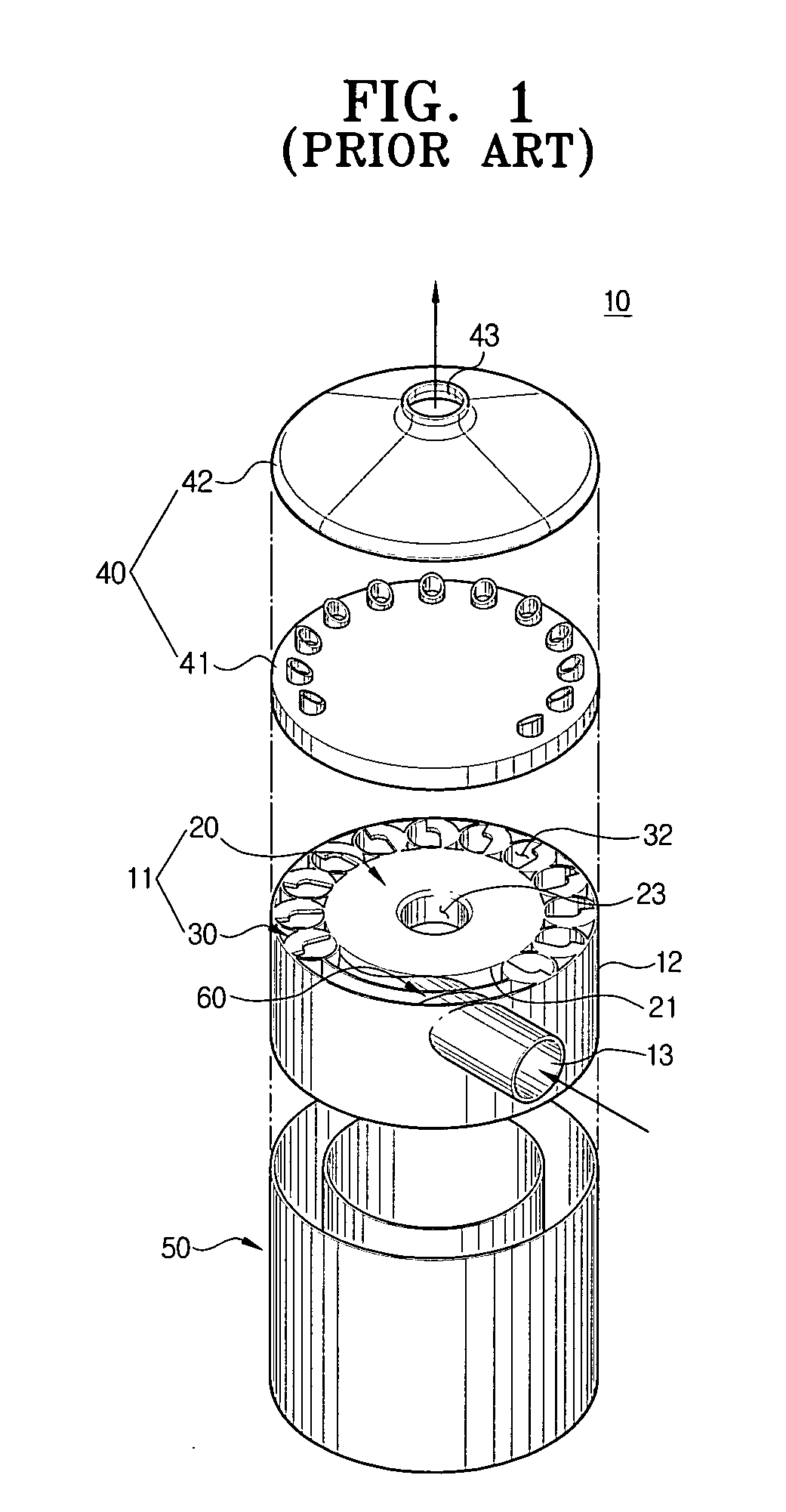 Multi cyclone dust-collecting apparatus