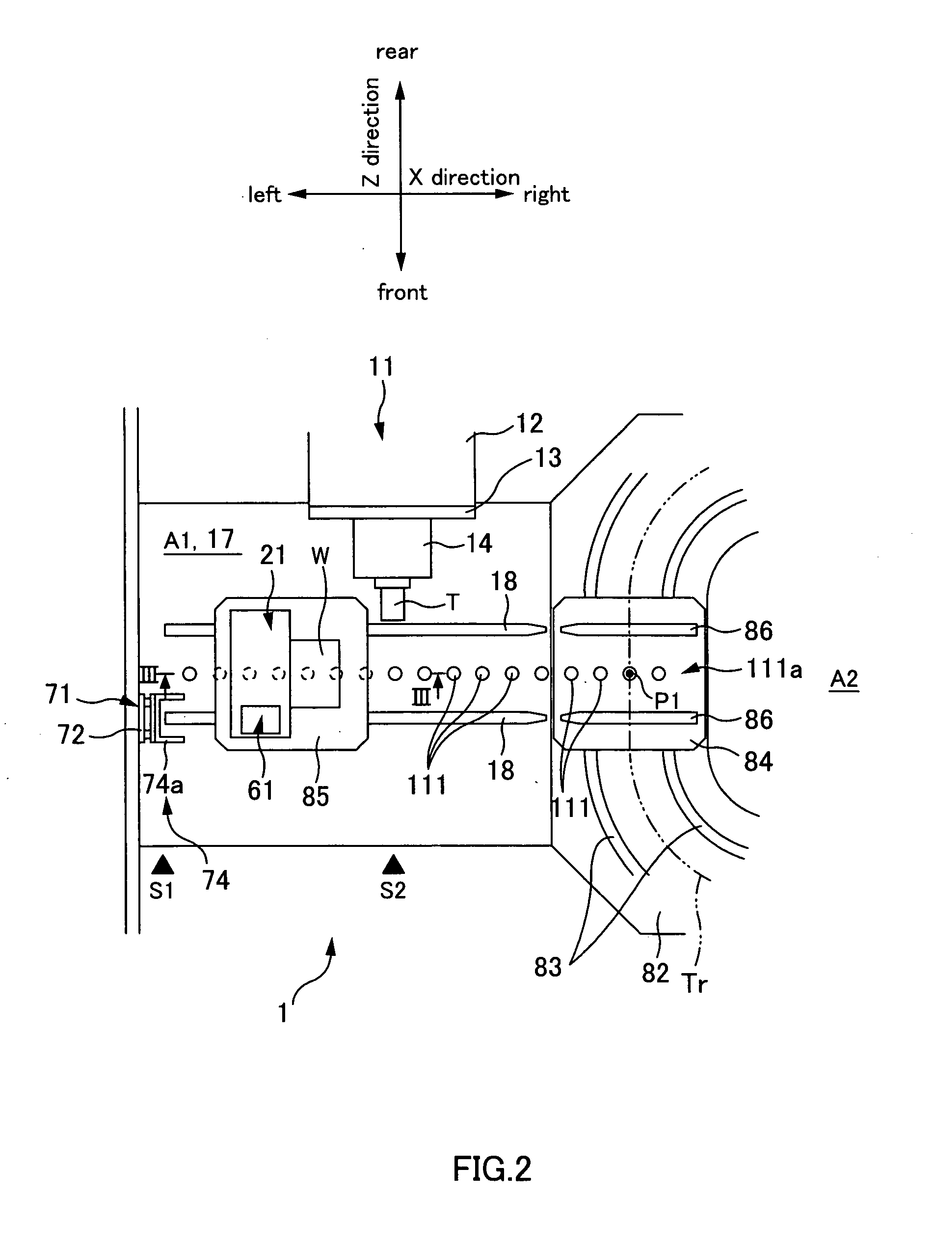 Machine tool and detachable/attachable motor